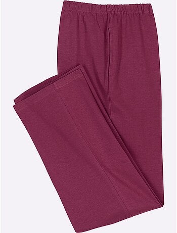 Jogging pour femme à ceinture élastique avec poches cousues - taille standard - moda vilona