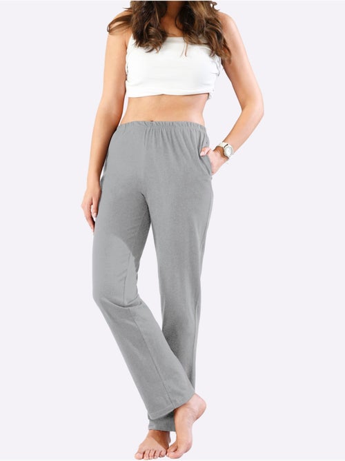 Jogging femme avec poches à ceinture élastique et matière douce - taille standard - moda vilona - Kiabi