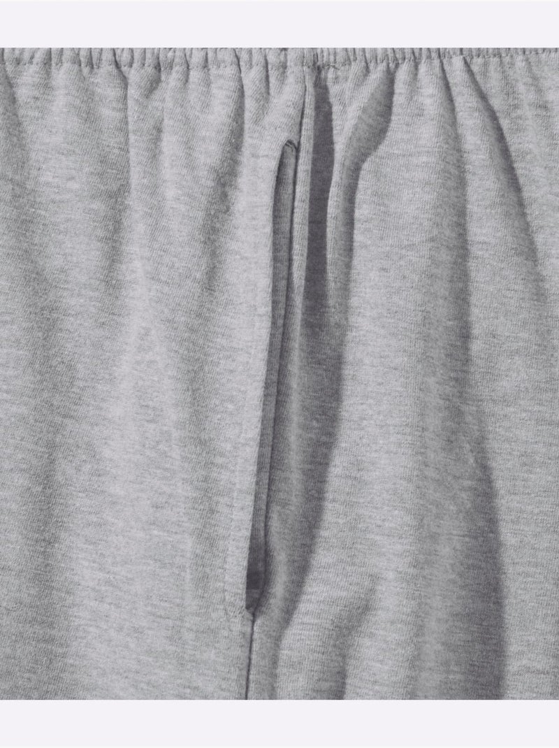 Jogging femme avec poches à ceinture élastique et matière douce - taille standard - moda vilona Gris chiné - Kiabi