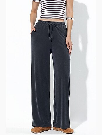 Jogging femme en jersey, jambe droite busem
