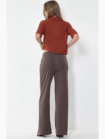 Jogging femme en jersey, jambe droite busem