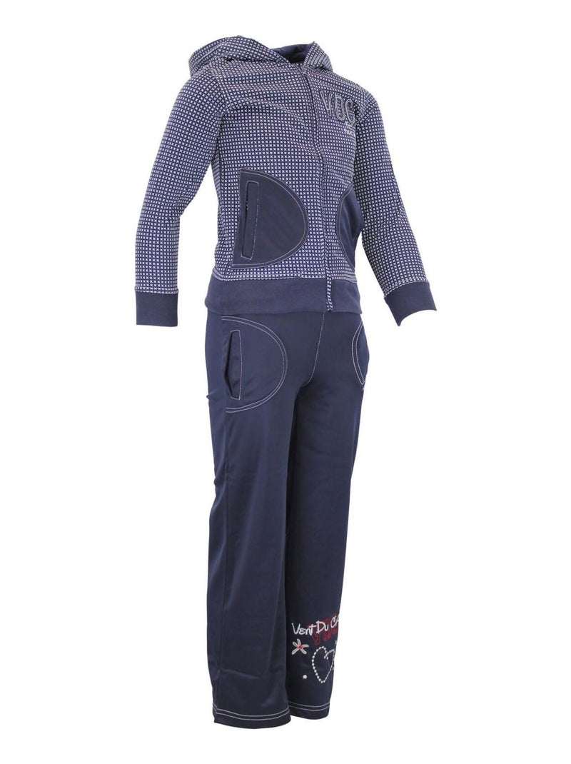 Jogging fille FOIRAL - MISS GIRLY Bleu marine - Kiabi