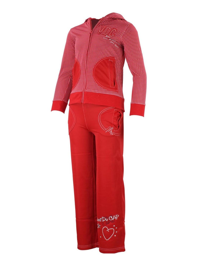Jogging fille FOIRAL - MISS GIRLY Rouge - Kiabi