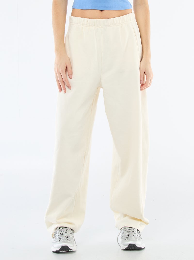 Jogging forme barrel Beige - Kiabi