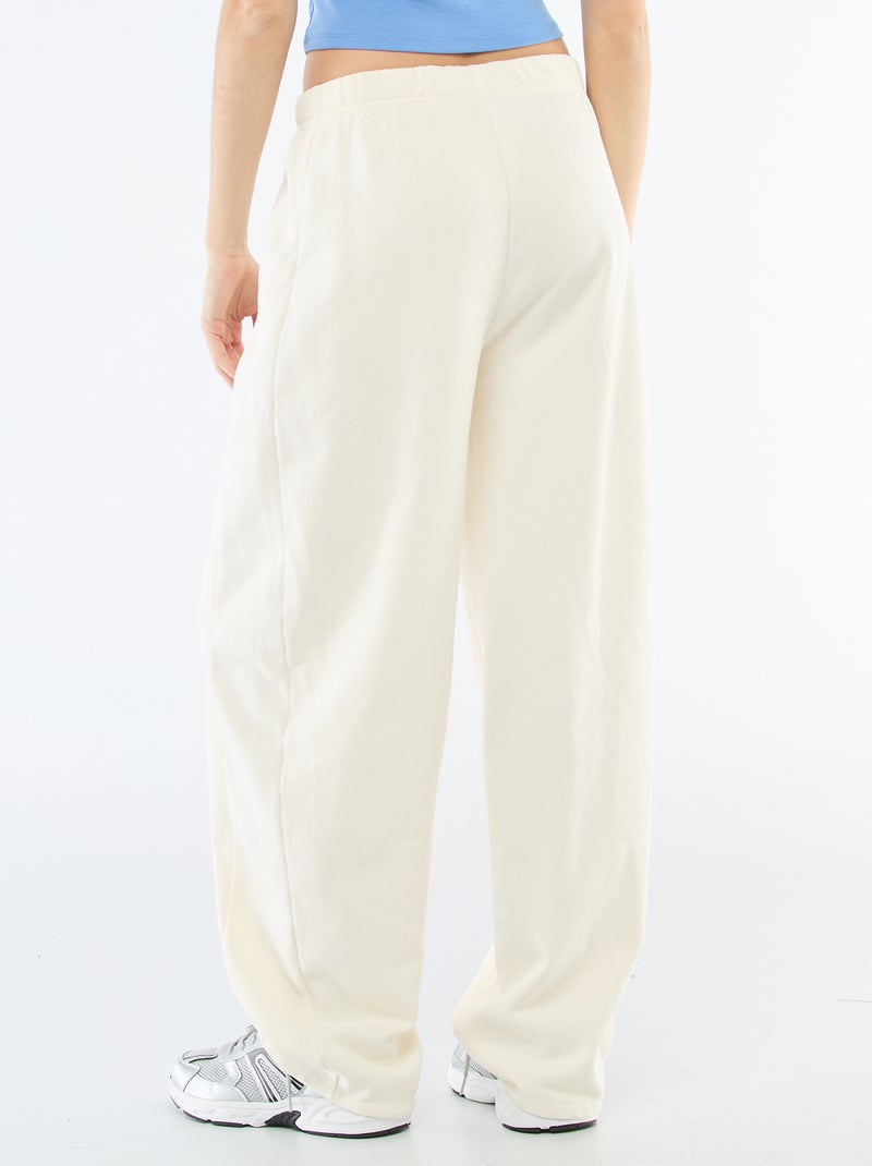 Jogging forme barrel Beige - Kiabi