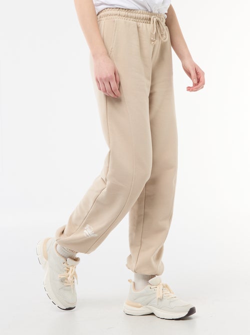 Jogging forme barrel en coton uni - Kiabi