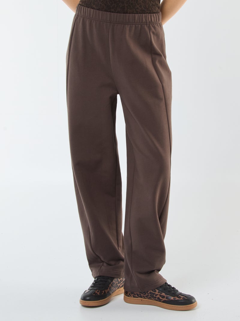 Jogging forme barrel Marron - Kiabi