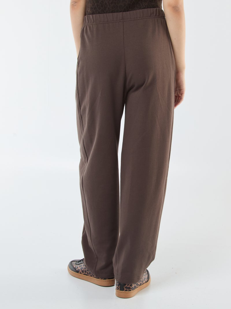 Jogging forme barrel Marron - Kiabi
