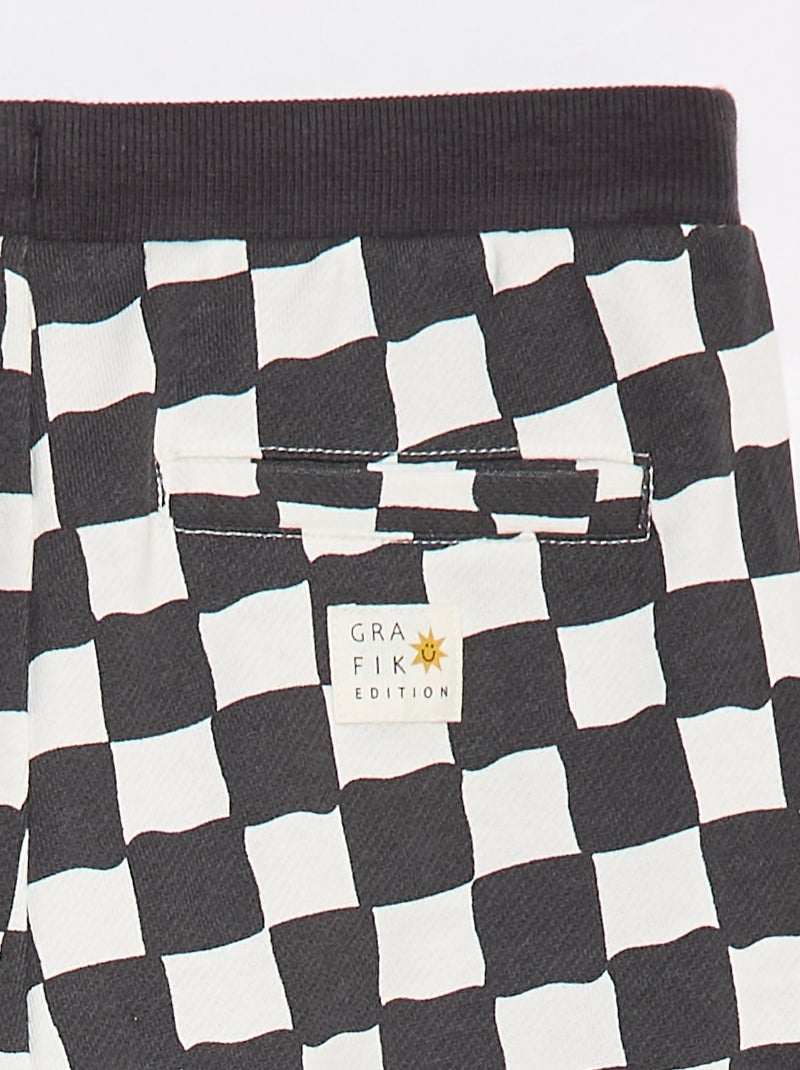 Jogging imprimé - Grafik Edition Gris - Kiabi