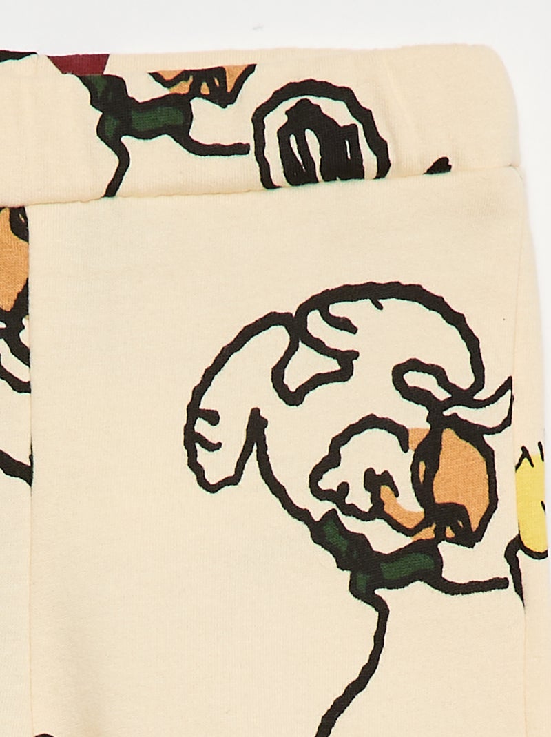 Jogging imprimé 'Snoopy' all-over en coton Gris - Kiabi