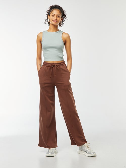 Jogging large avec imprimé sportswear - Kiabi
