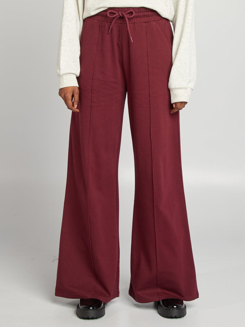 Jogging large Bordeaux - Kiabi