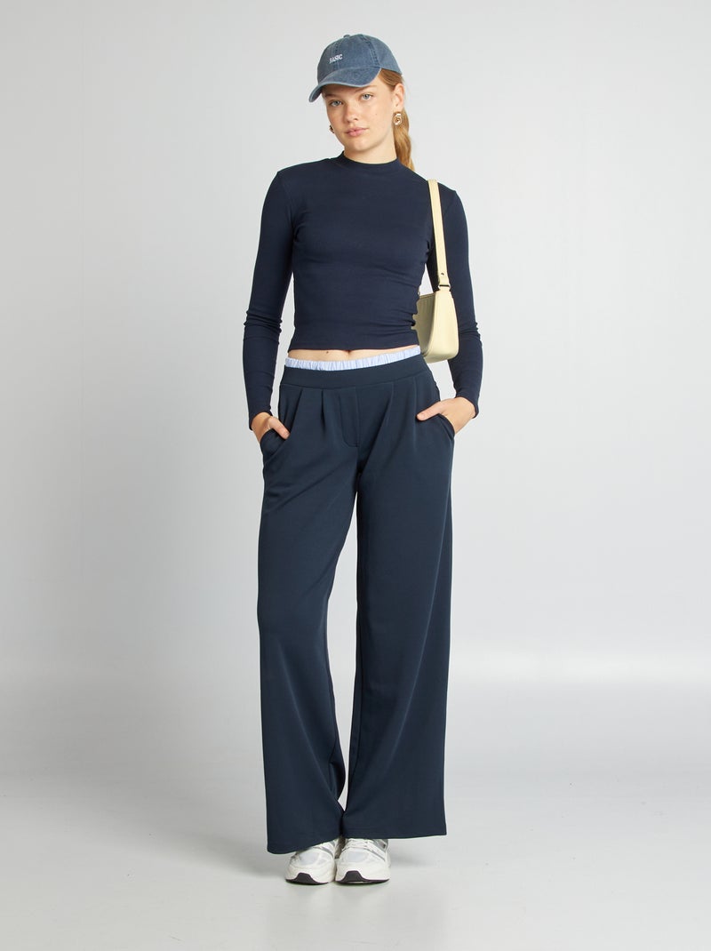 Jogging large effet boxer apparent Marine - Kiabi