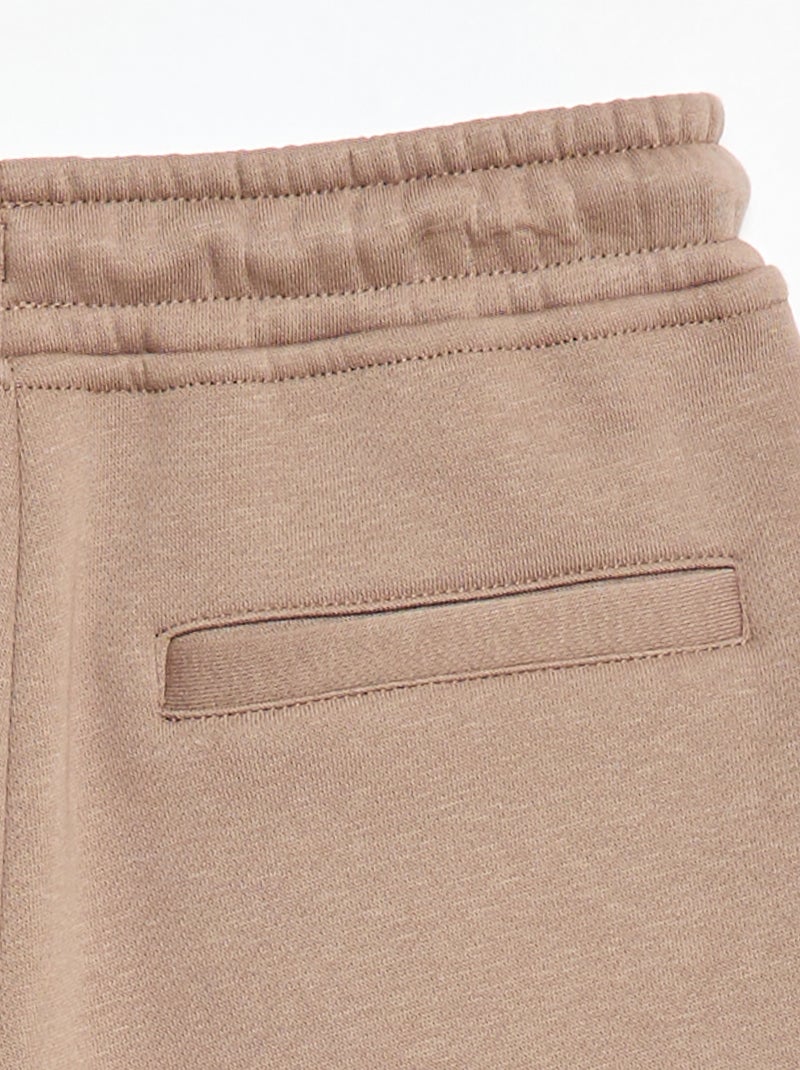 Jogging large en molleton Beige - Kiabi