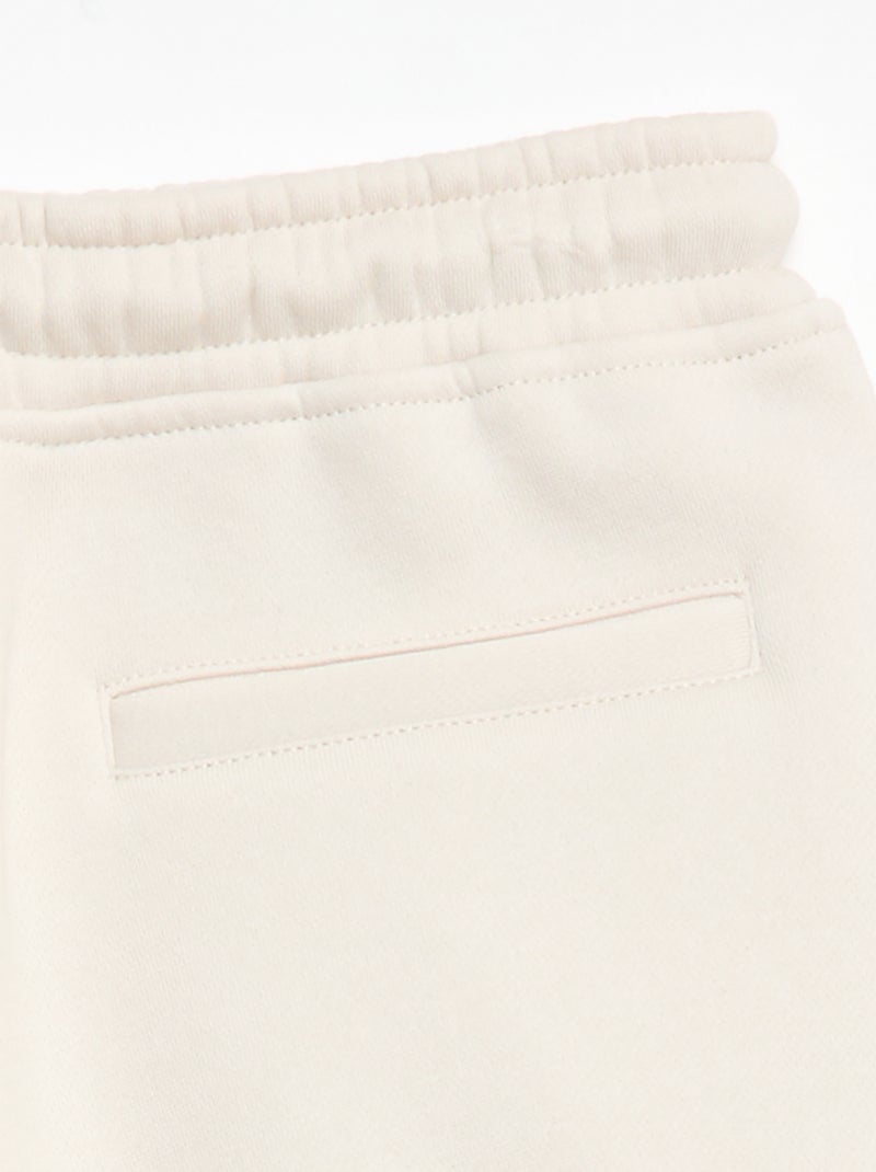 Jogging large en molleton Blanc - Kiabi