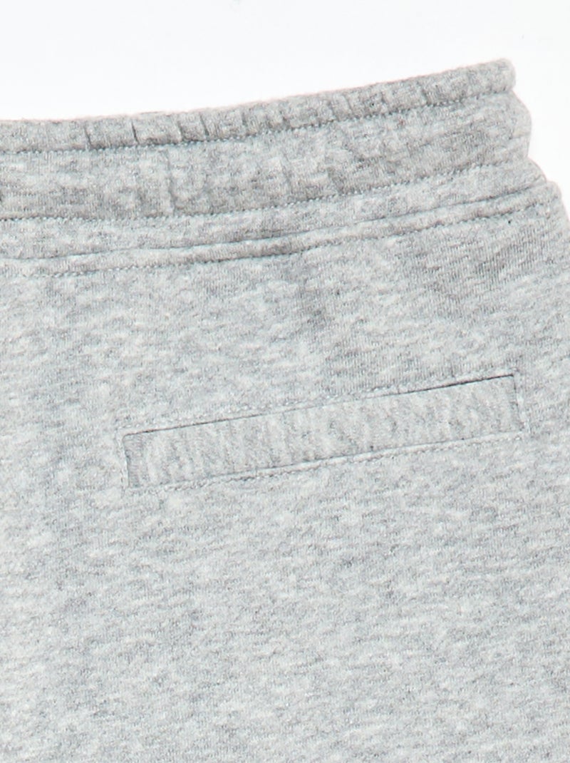 Jogging large en molleton Gris - Kiabi