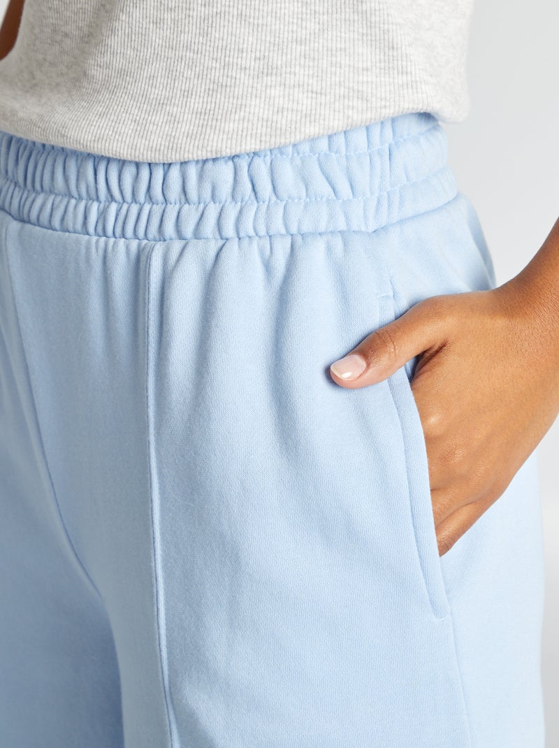 Jogging large uni Bleu - Kiabi