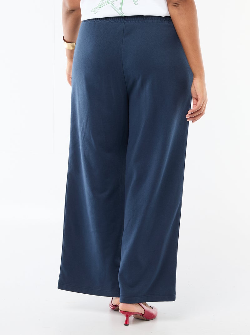 Jogging large uni Bleu - Kiabi