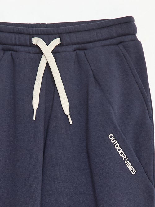 Jogging large uni en coton - Kiabi