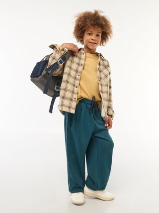 Jogging large uni en coton