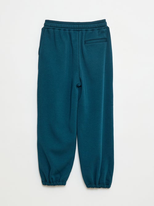 Jogging large uni en coton - Kiabi