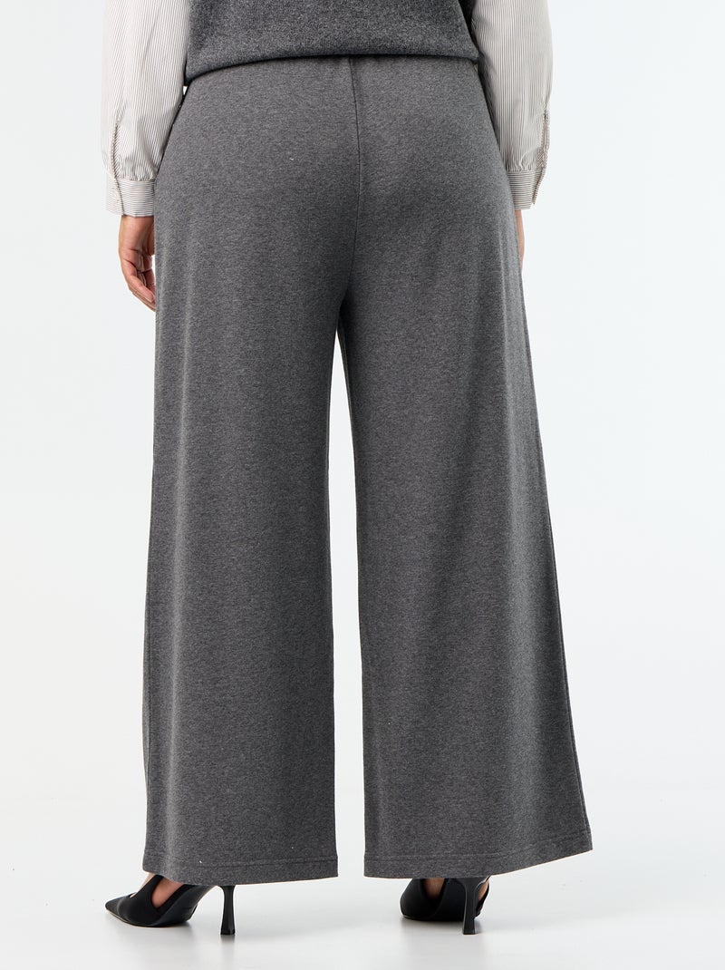 Jogging large uni Gris - Kiabi