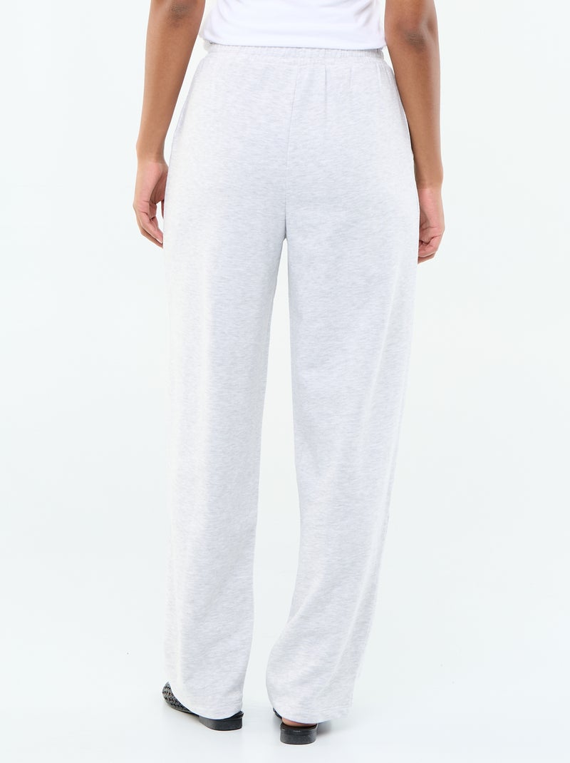 Jogging maille lourde Gris - Kiabi
