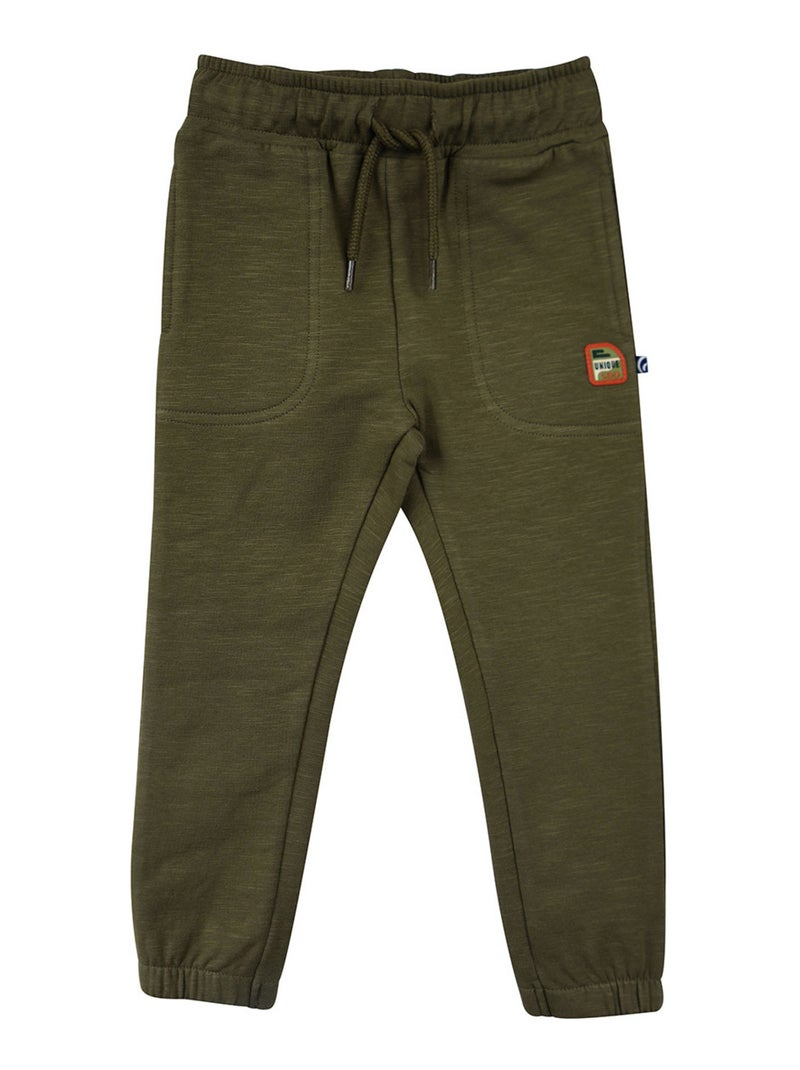 JOGGING MANOLO MOLLETON ENFANT Vert - Kiabi