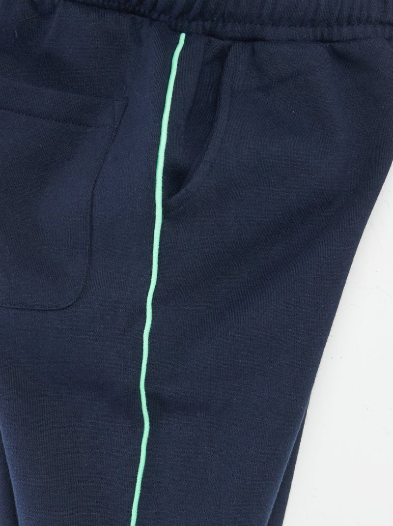 Pantalon de jogging en maille piquée extensible garçon - L... marine