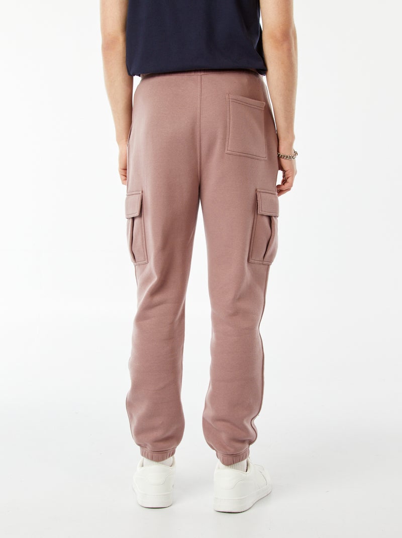 Jogging multi-poches en molleton Violet - Kiabi