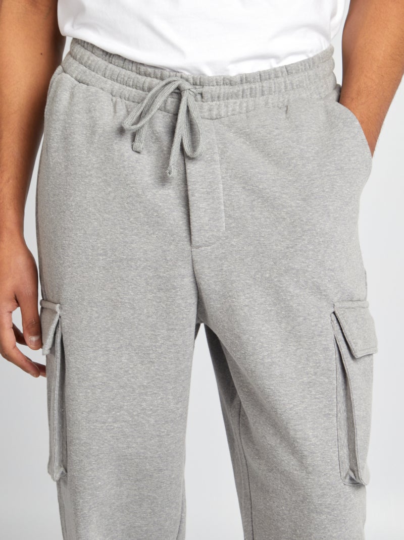 Jogging multipoche Gris - Kiabi