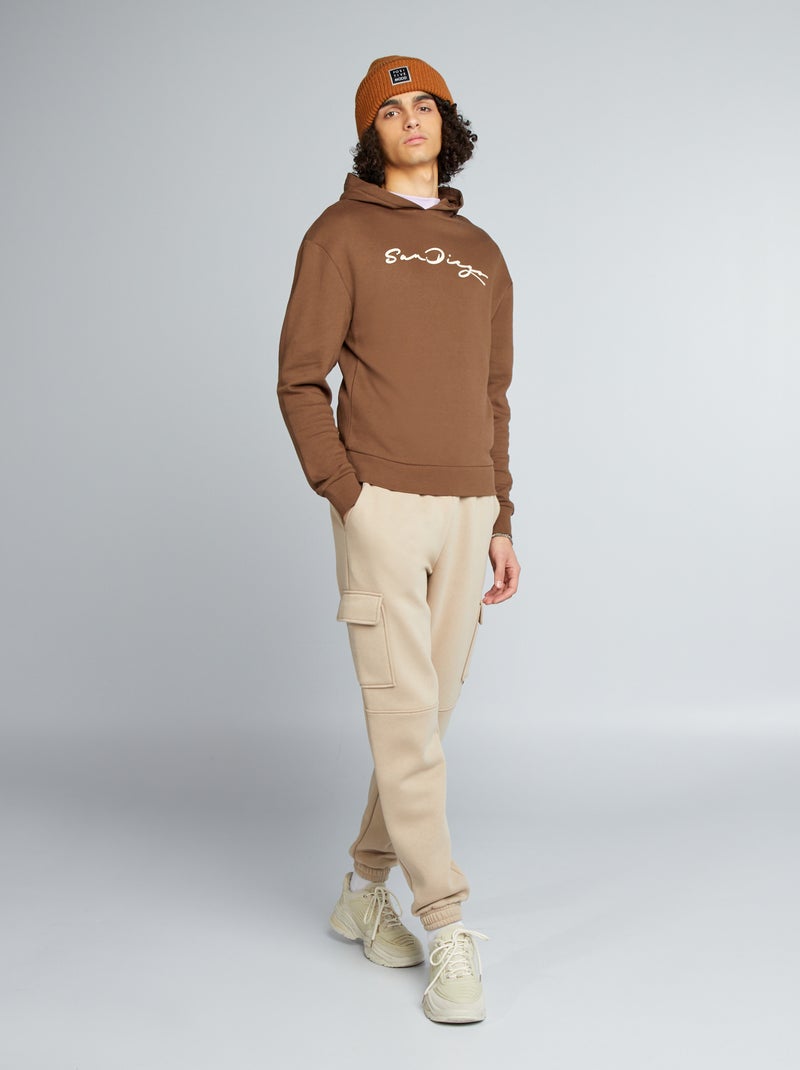 Jogging multipoches beige - Kiabi