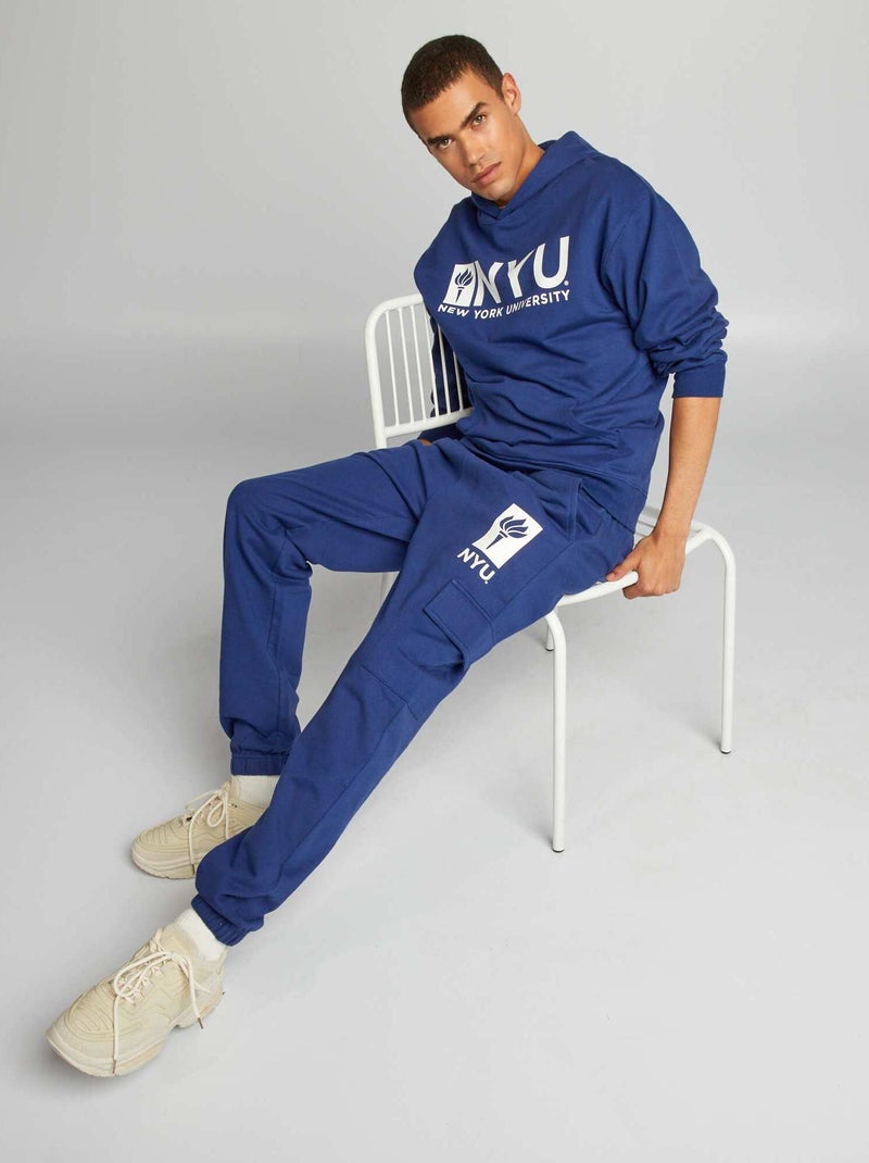 Jogging 'New York University' Bleu - Kiabi