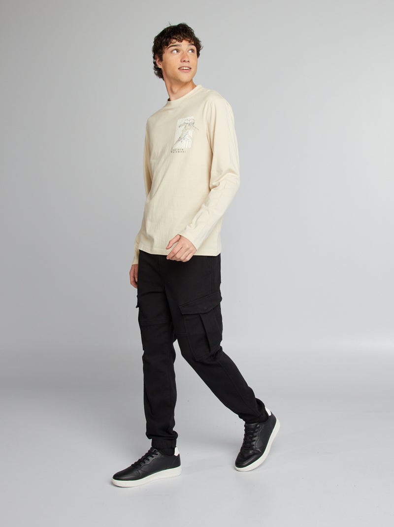 Jogging pantalon multipoche Noir - Kiabi
