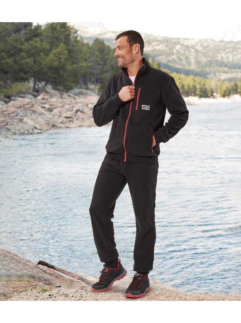 Jogging Polaire Outdoor  - ATLAS FOR MEN Noir - Kiabi