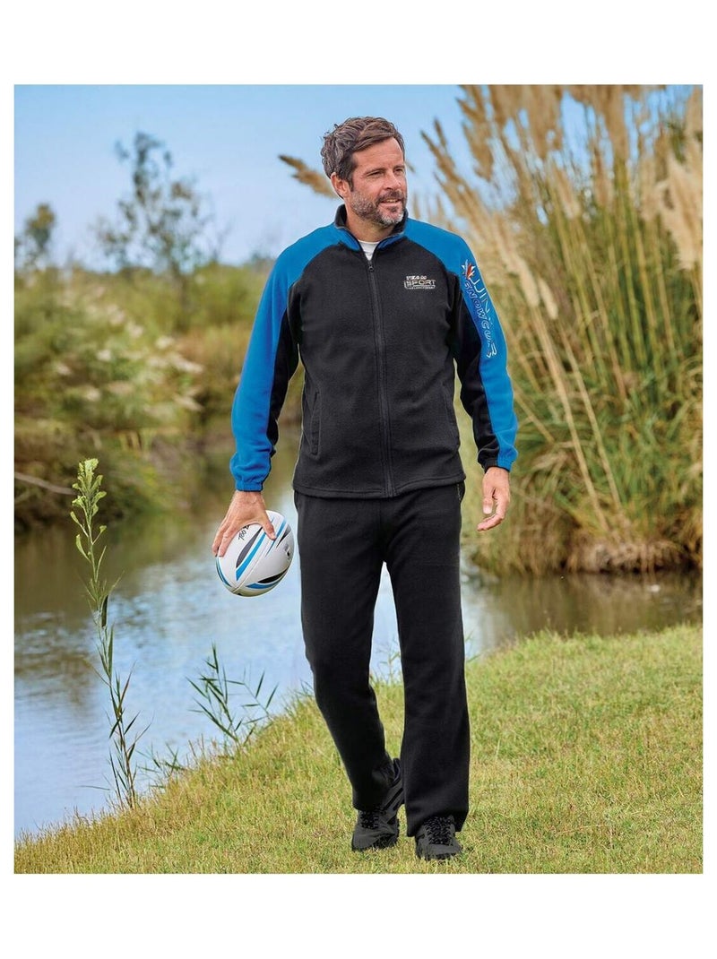 Jogging Polaire Team Sport  - ATLAS FOR MEN Bleu anthracite - Kiabi