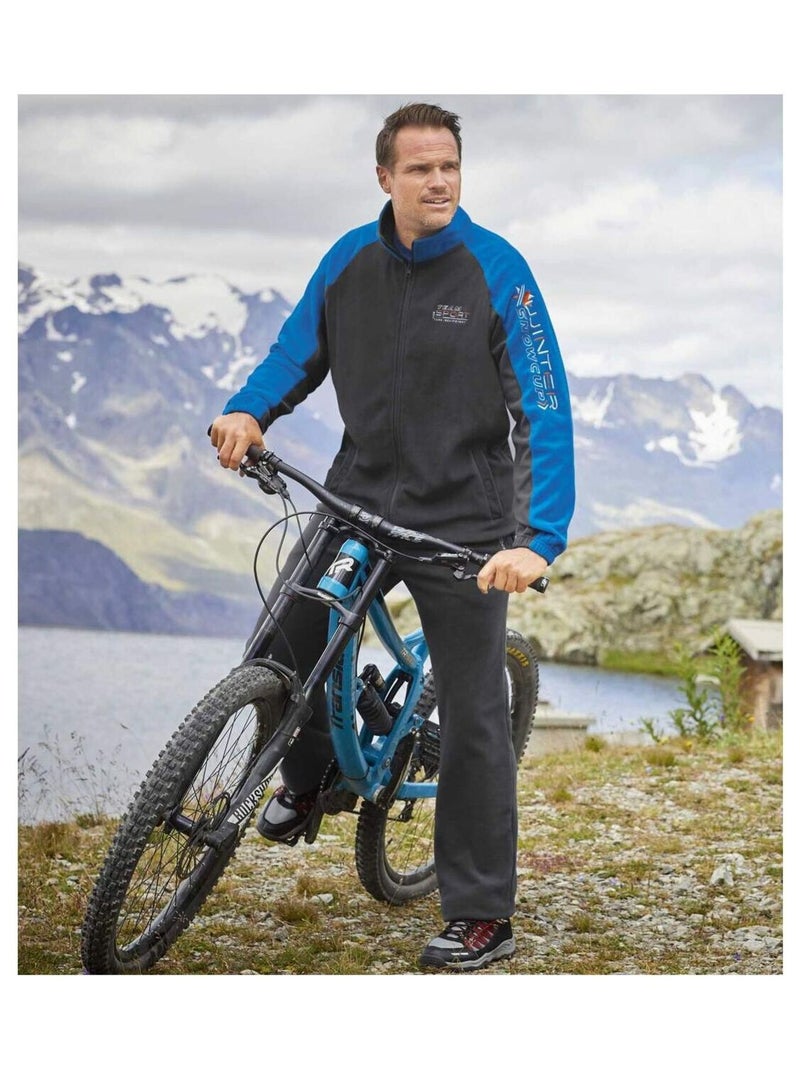 Jogging Polaire Team Sport  - ATLAS FOR MEN Bleu anthracite - Kiabi