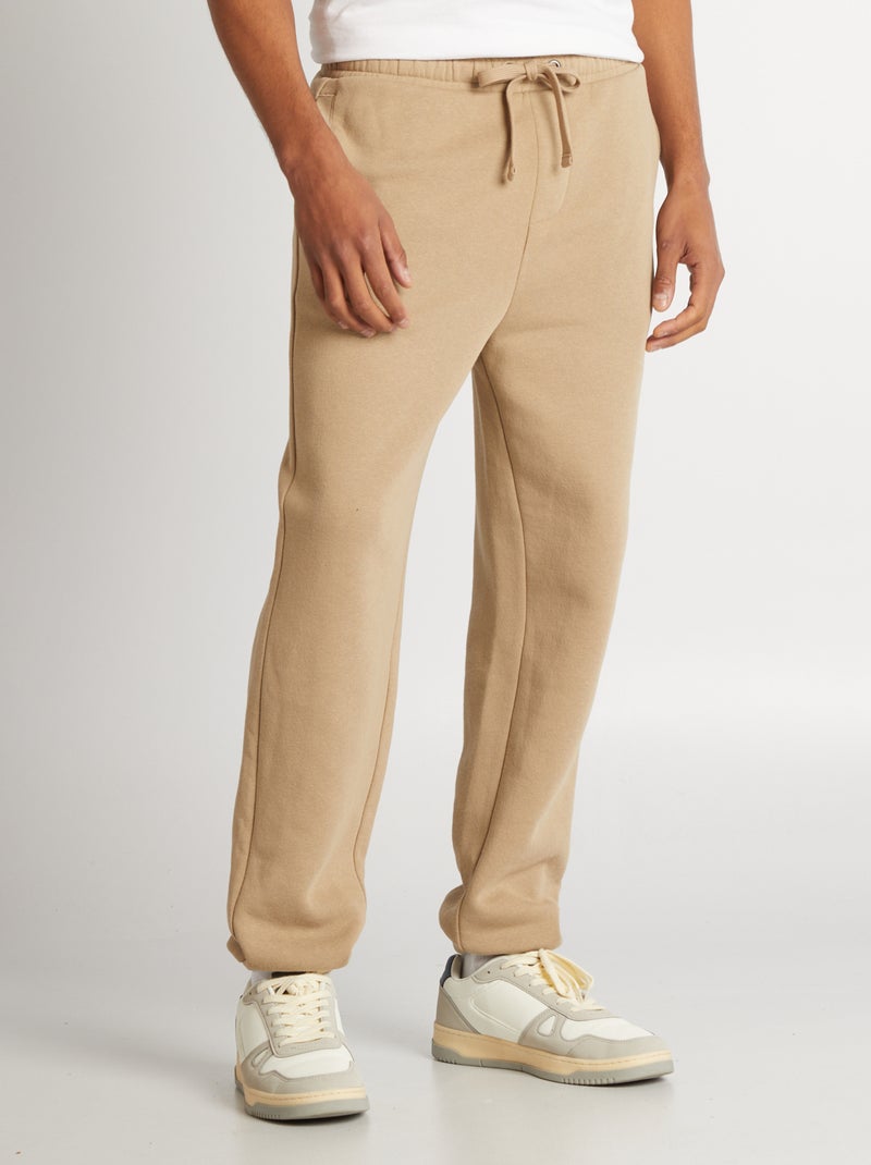 Jogging regular uni Beige - Kiabi