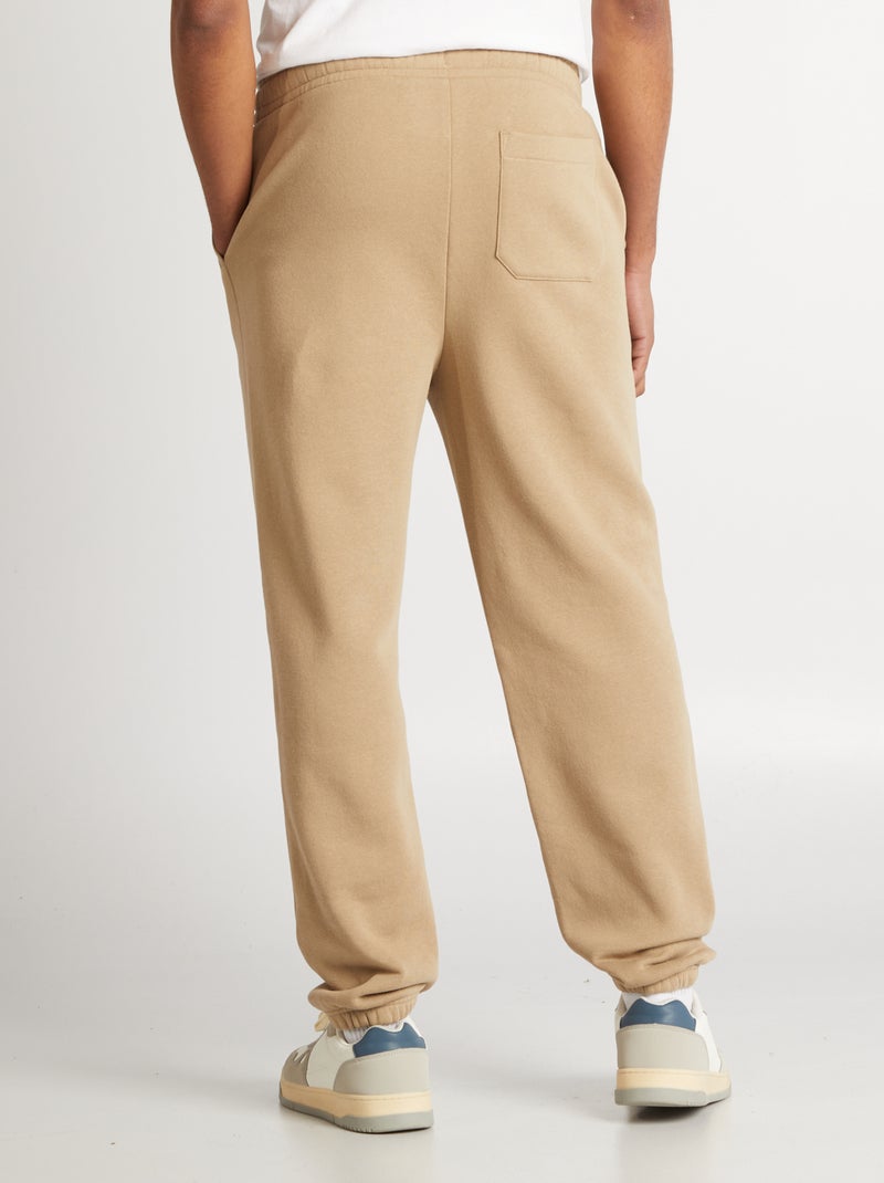 Jogging regular uni Beige - Kiabi