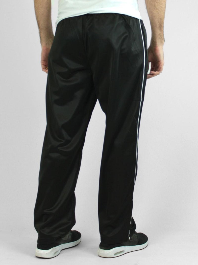 Jogging satiné Kebello Noir Noir - Kiabi