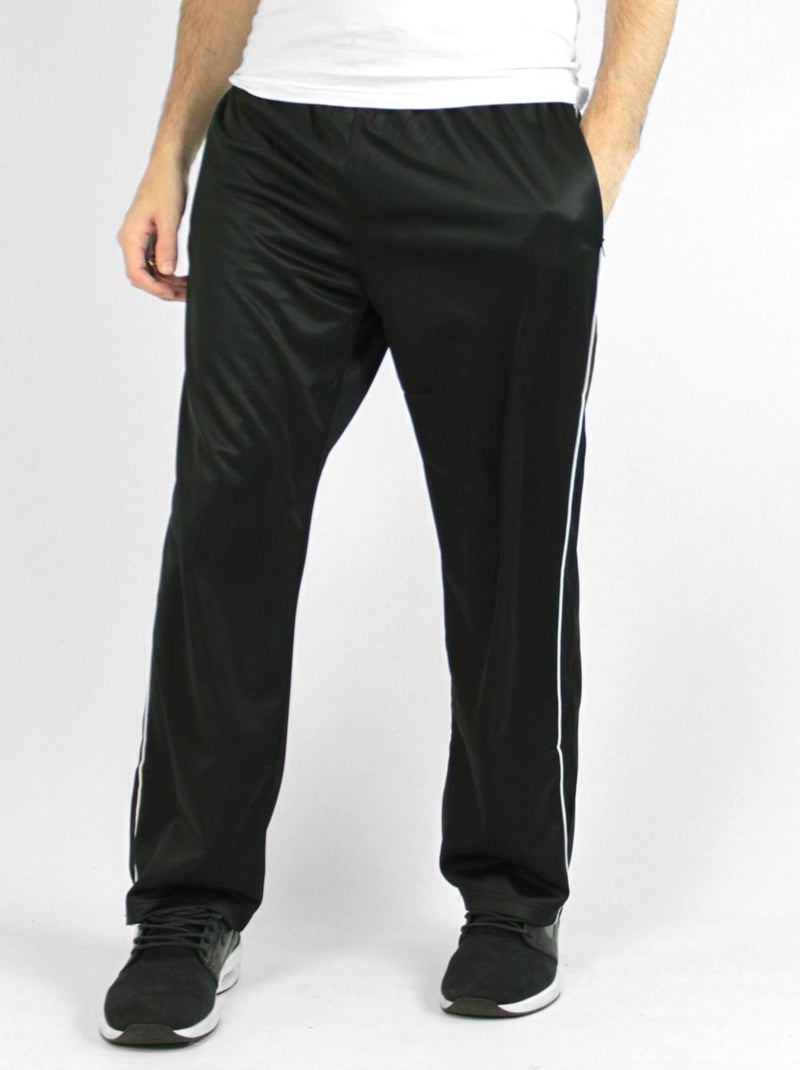 Jogging satiné Kebello Noir Noir - Kiabi