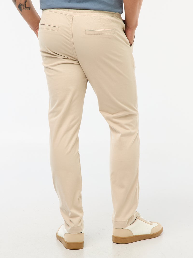 Jogging slim uni Gris - Kiabi