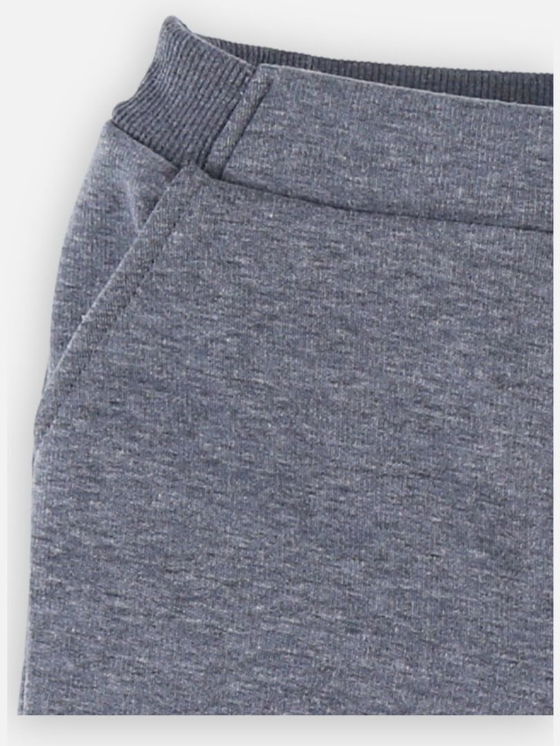 Jogging sweatoloudoux, chiné Gris - Kiabi