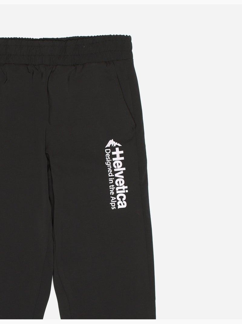 Jogging taille élastique - Helvetica Noir - Kiabi