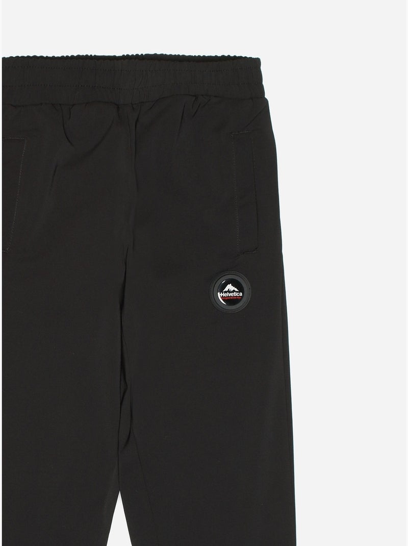 Jogging taille élastique - Helvetica Noir - Kiabi