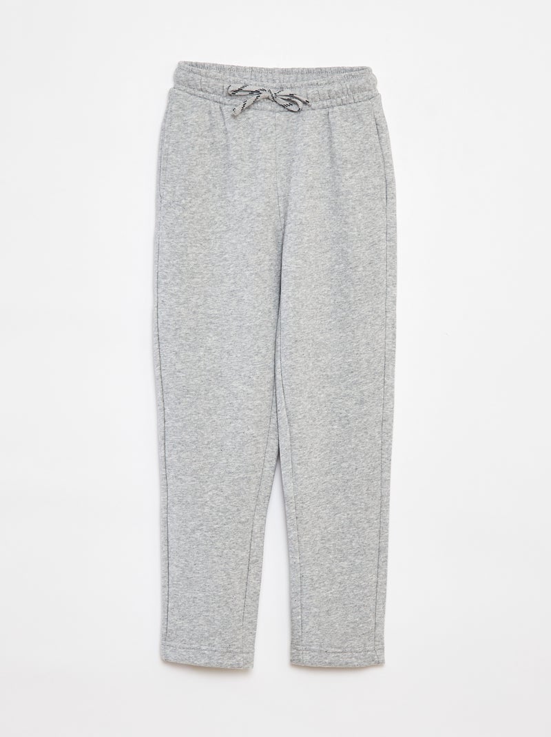Jogging uni - Coupe + ajustée Gris - Kiabi