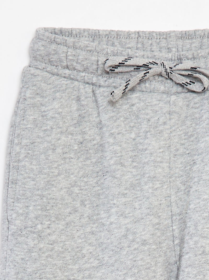 Jogging uni - Coupe + ajustée Gris - Kiabi
