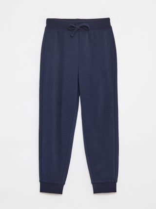 Jogging uni avec taille élastiquée