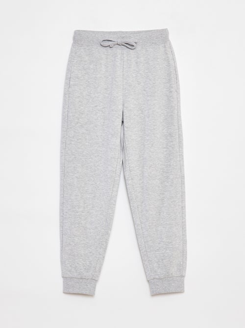 Jogging uni avec taille élastiquée - Kiabi