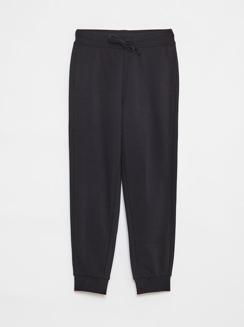 Jogging uni avec taille élastiquée - Kiabi